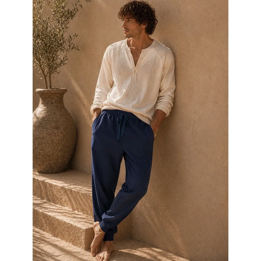FIGS Technical Collection Mens Navy Blue Jogger Scrub Pants Size L M23SW2004